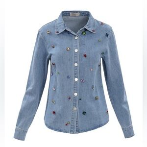 Ivy City Rhinestone Cowboy Shirt - Size XS